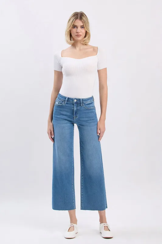 High Rise Super Soft Wide Jeans, Right made by Vervet