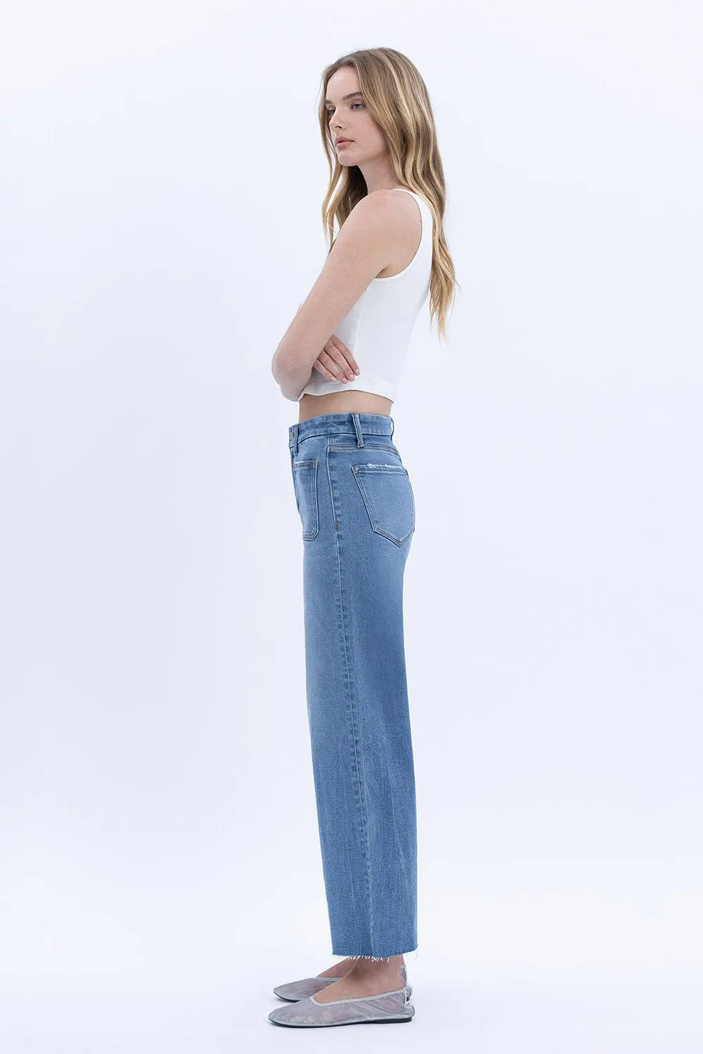 Oliva Patch Pocket High Rise Jean, Serene Promise sold by North & Main Clothing Company product image thumbnail 5