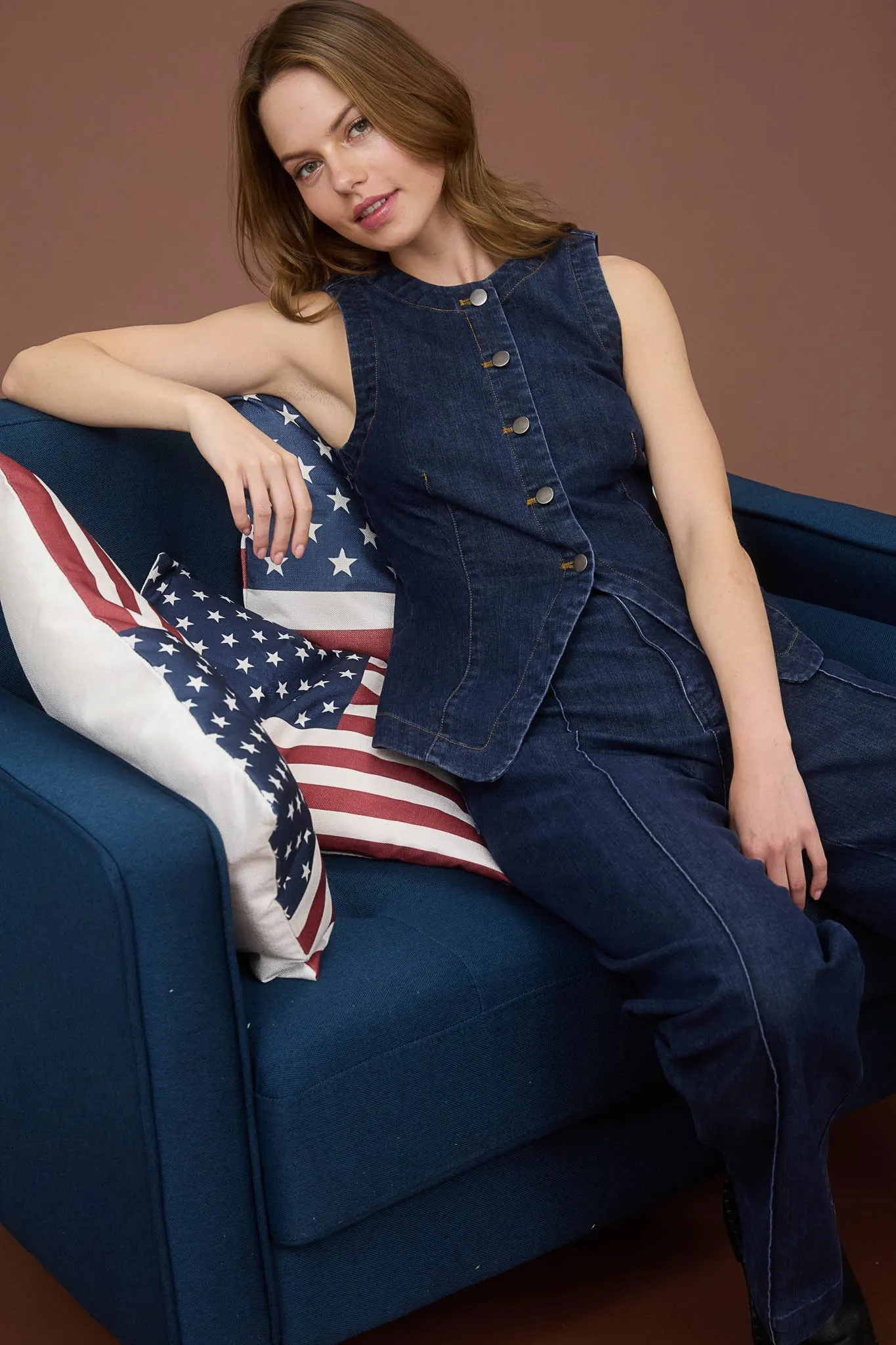 Aliana High Waist Jeans, Denim sold by North & Main Clothing Company product image thumbnail 5