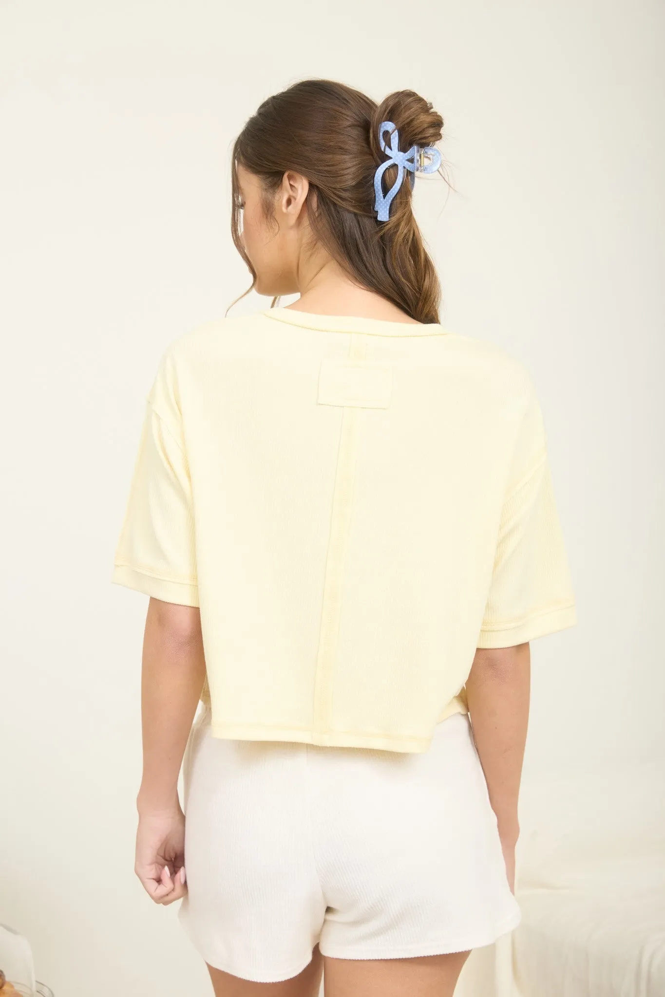 Sammy Tee, Butter Yellow sold by North & Main Clothing Company product image thumbnail 2