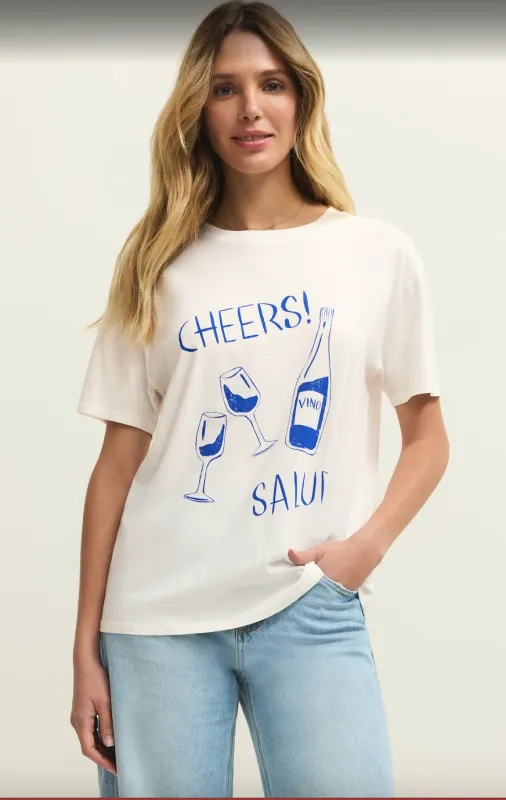 Salud Boyfriend Tee, Sea Salt | Z Supply made by North & Main Clothing Company