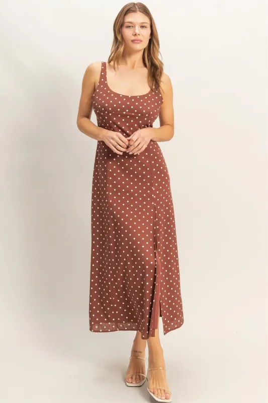 Margaret Midi Dress, Chestnut made by North & Main Clothing Company
