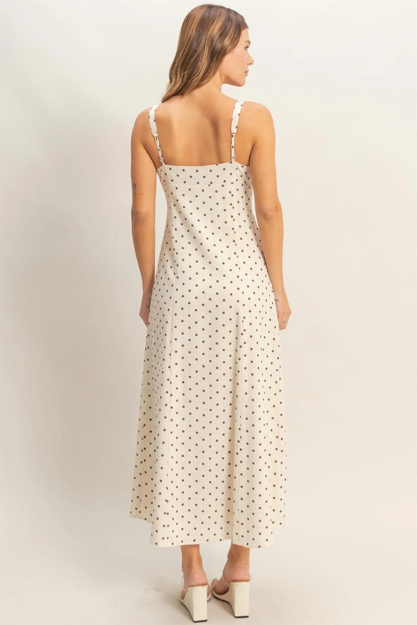 Margaret Midi Dress, Oatmeal sold by North & Main Clothing Company product image thumbnail 4