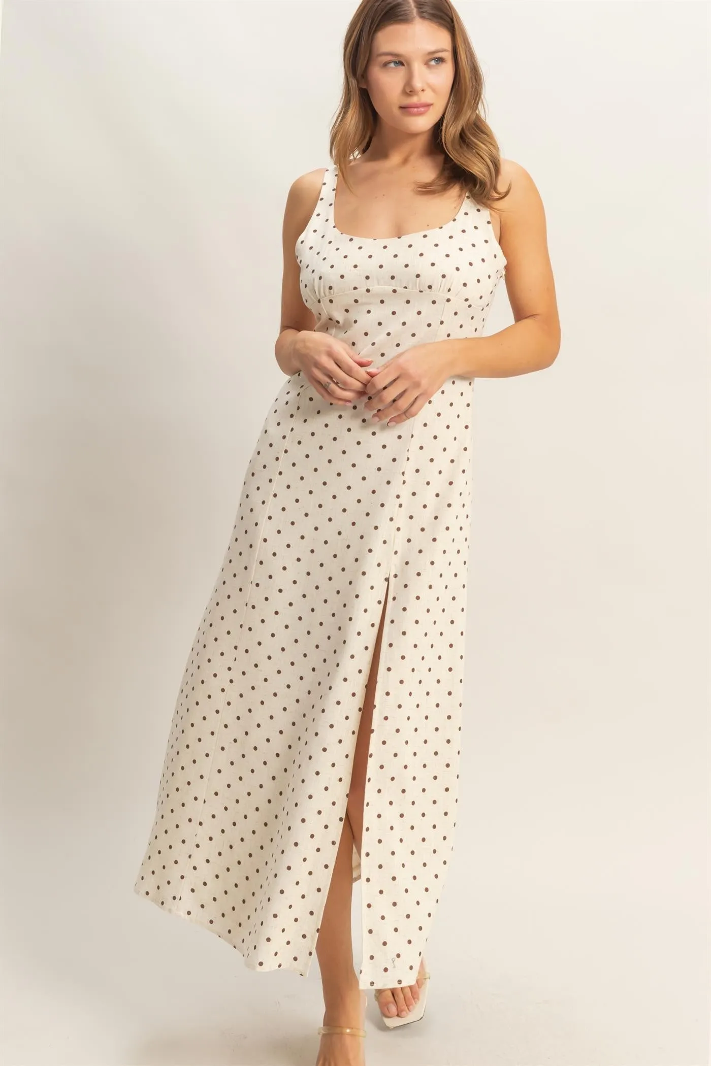 Margaret Midi Dress, Oatmeal sold by North & Main Clothing Company product image thumbnail 2