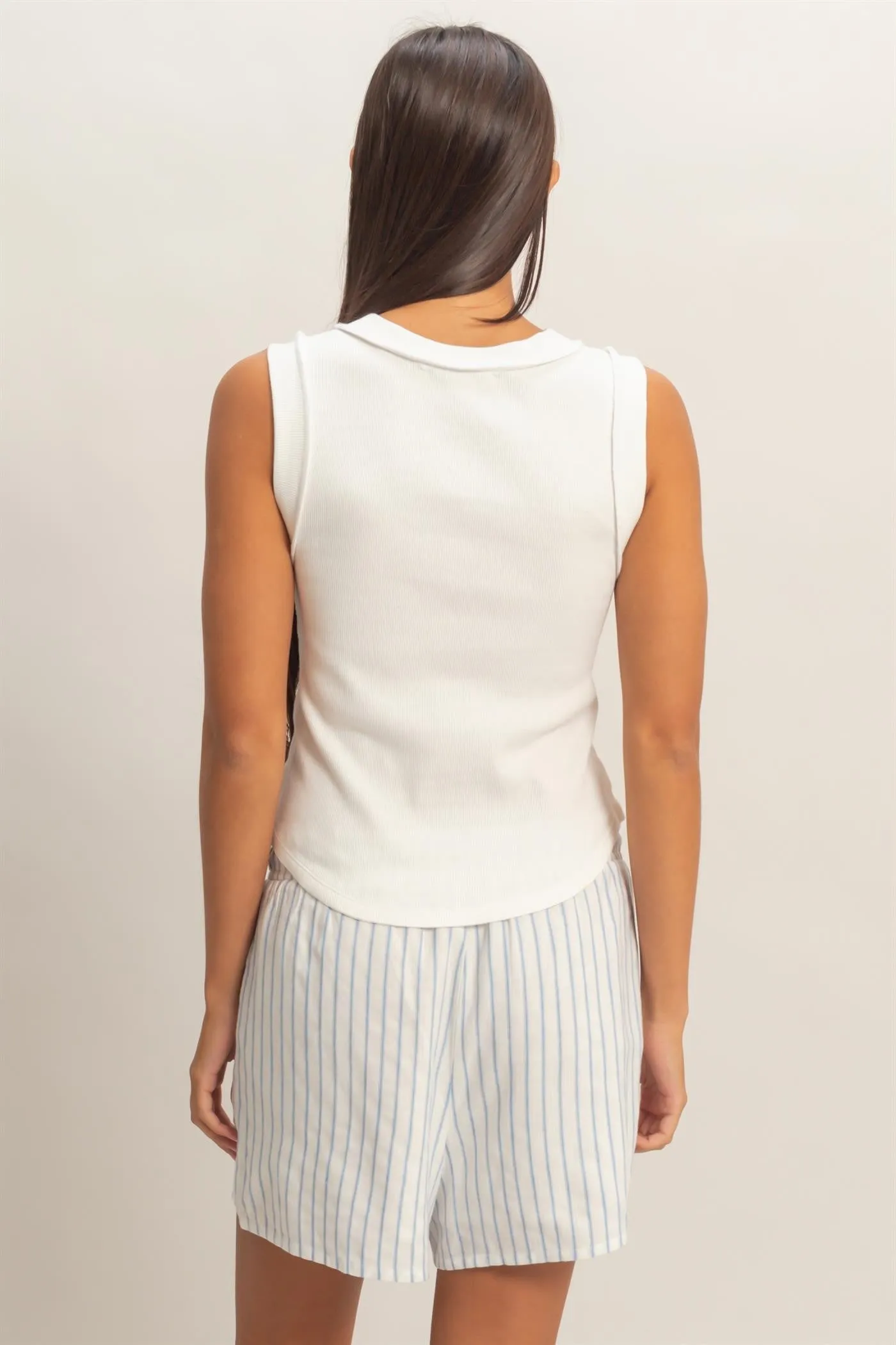 Mags Rib Tank Top, Off White sold by North & Main Clothing Company product image thumbnail 4