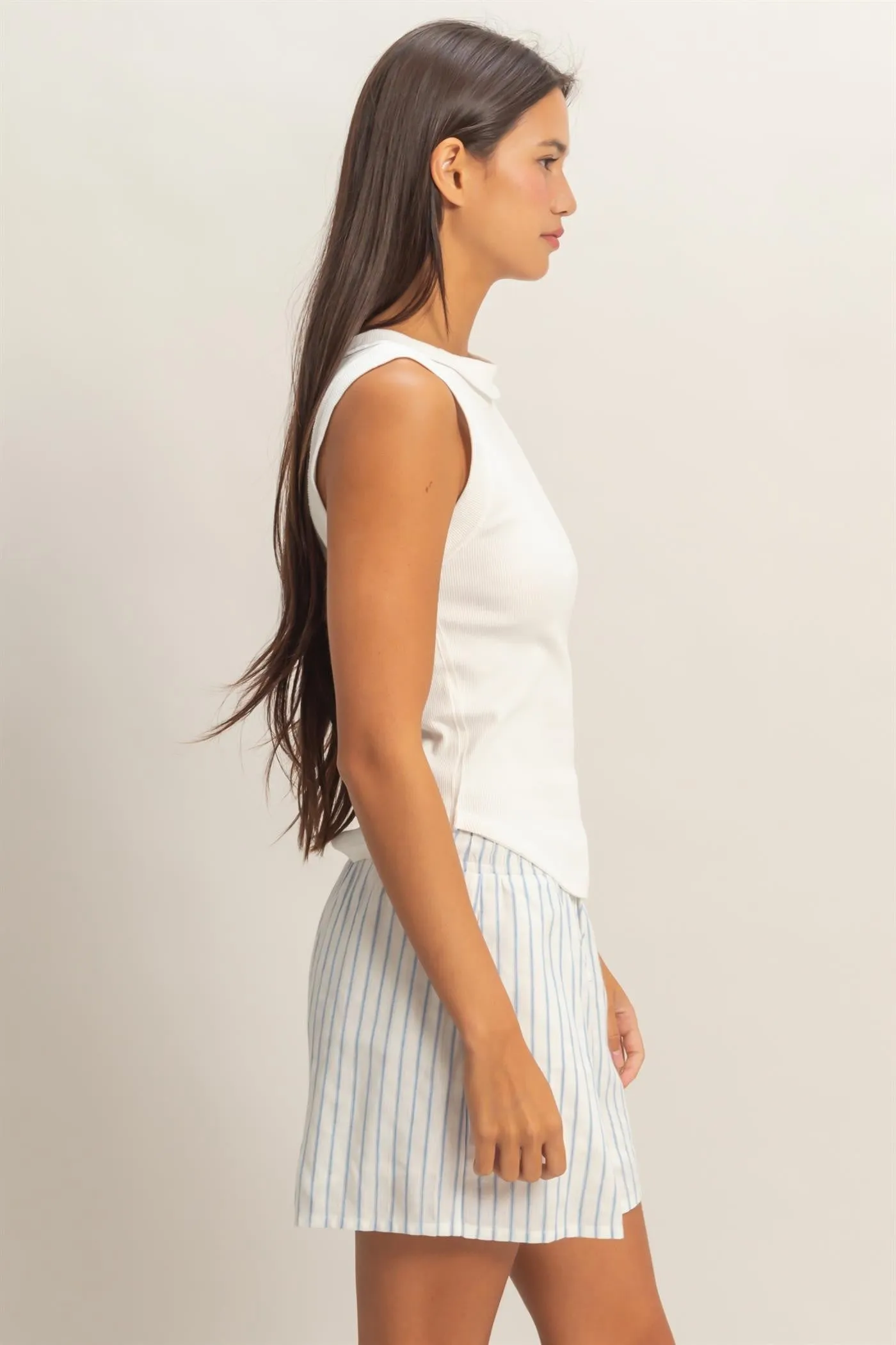 Mags Rib Tank Top, Off White sold by North & Main Clothing Company product image thumbnail 3