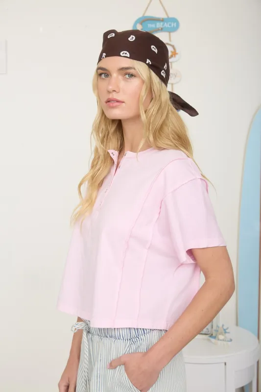 Sammy Tee, Light Pink made by North & Main Clothing Company