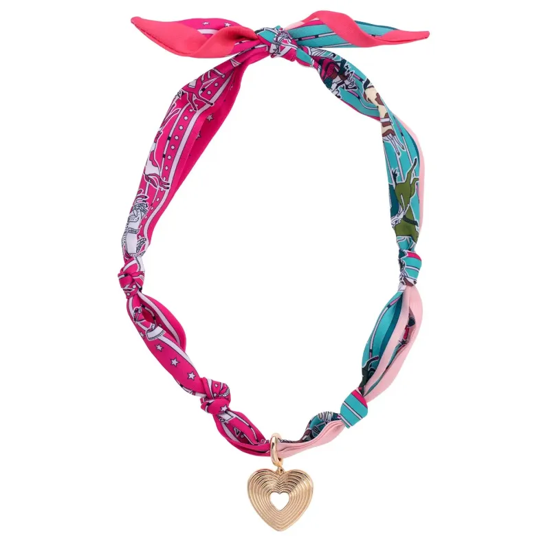 Sophia Glowing Heart Scarf Necklace made by North & Main Clothing Company