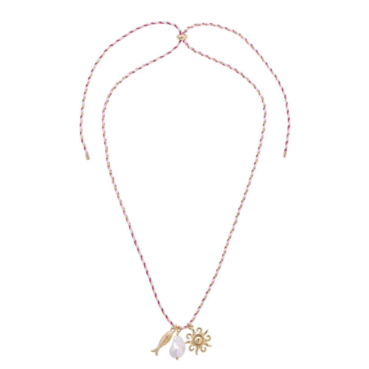 Twisted Rope Sardine Charm Necklace sold by North & Main Clothing Company