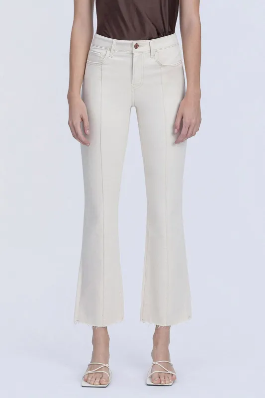 High Rise Bootcut Jeans, Natural made by Vervet