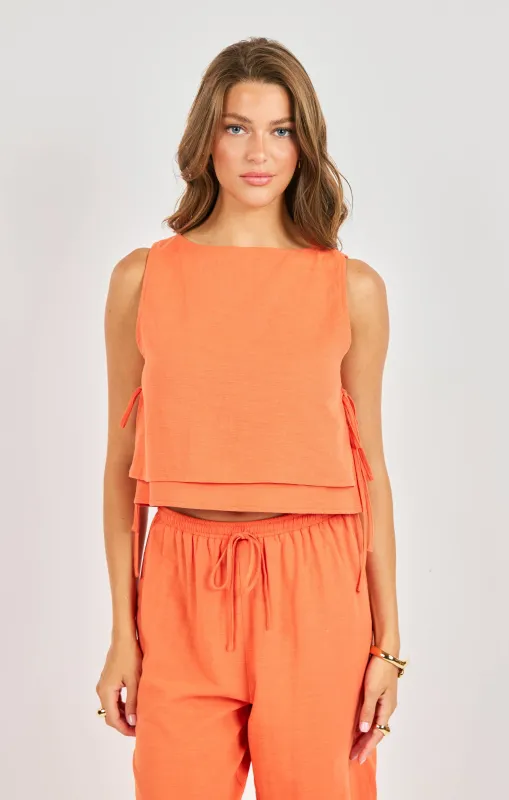Good Day Layered Top, Orange | Sadie & Sage made by Sadie & Sage