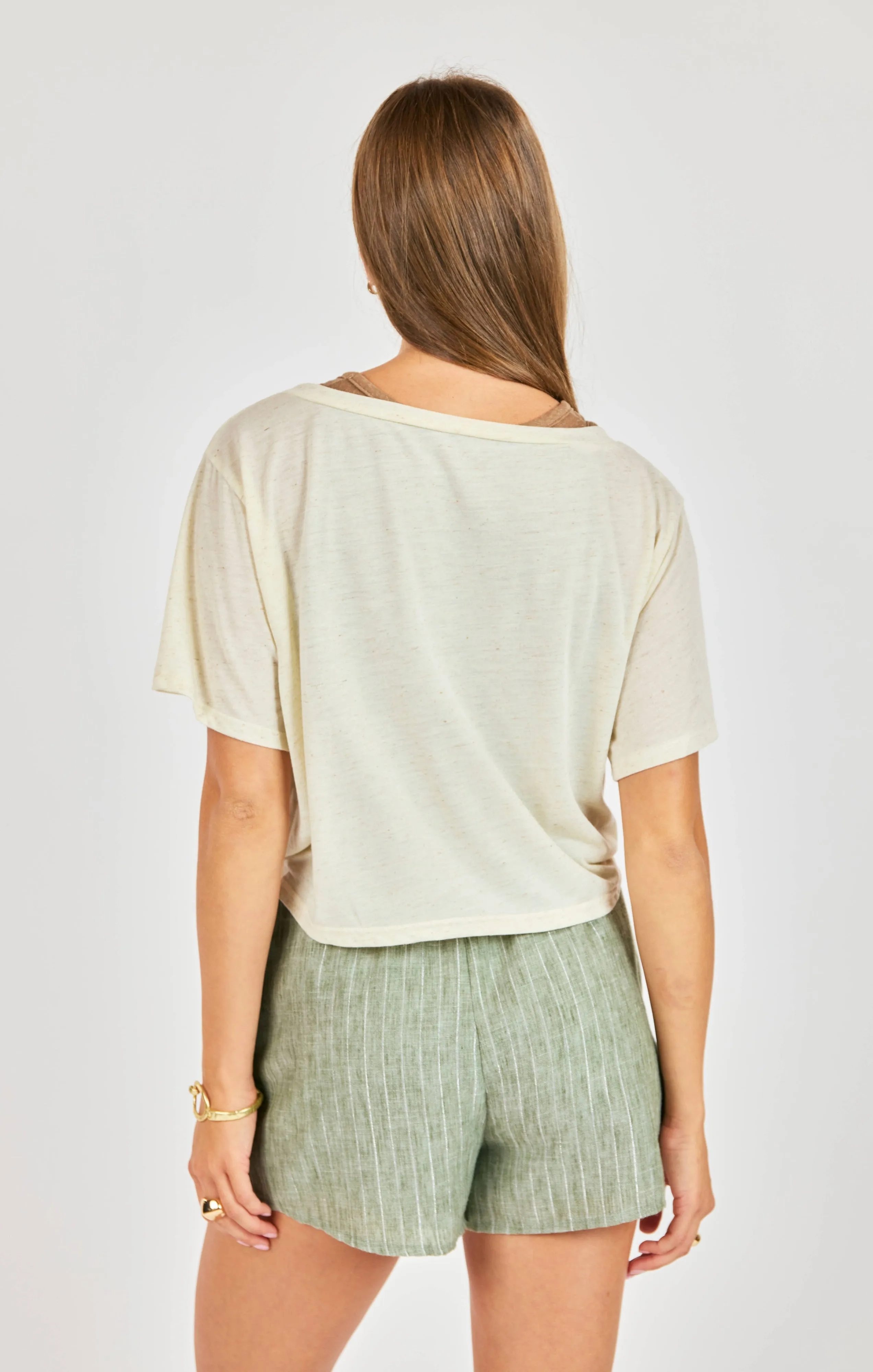 Sand Toys Layered Tank & Tee, Oatmeal Mocha | Sadie & Sage sold by North & Main Clothing Company product image thumbnail 2