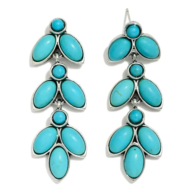 Linked Metal Drop Earring made by North & Main Clothing Company