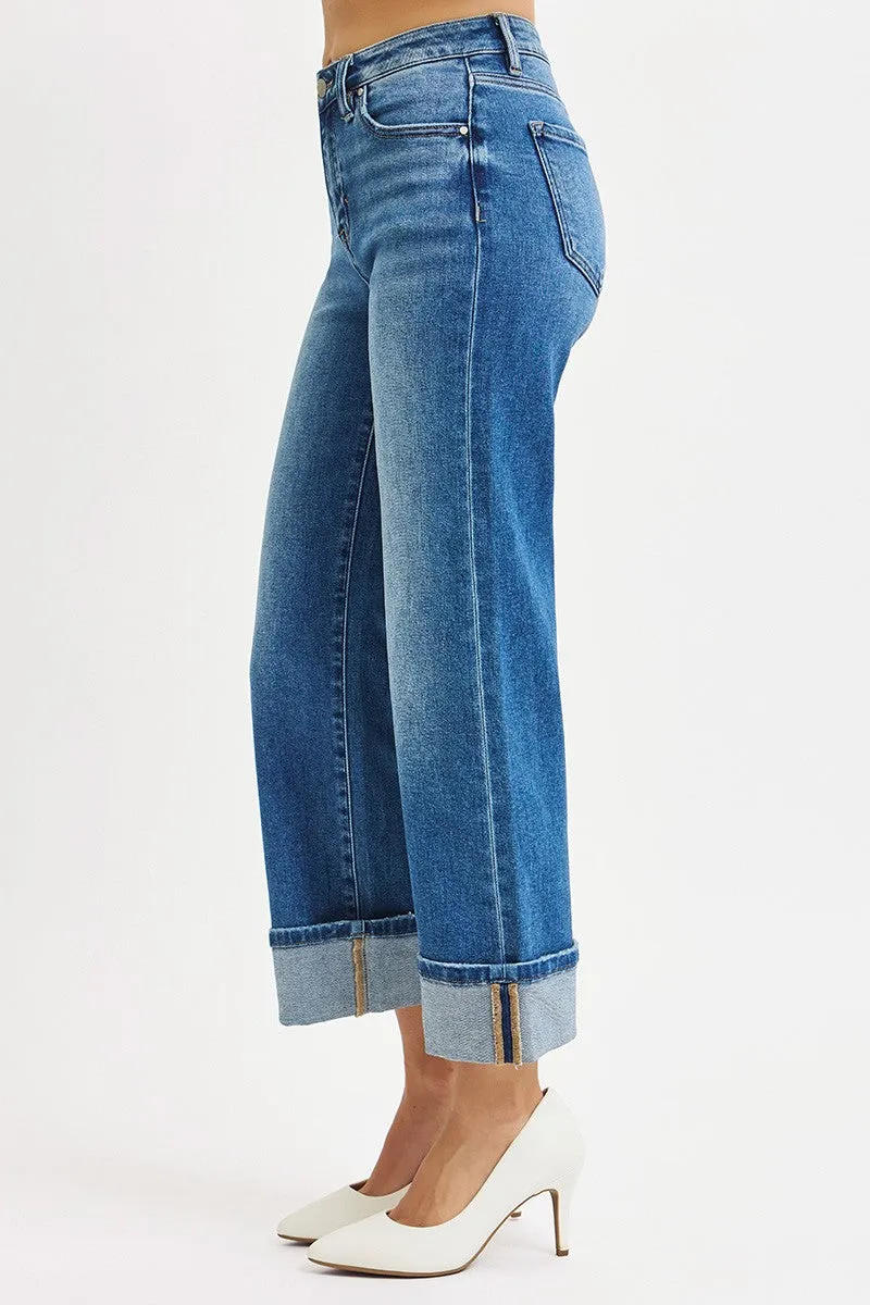 Far Out High Rise Wide Leg Jeans, Big Break | Daze sold by North & Main Clothing Company product image thumbnail 5