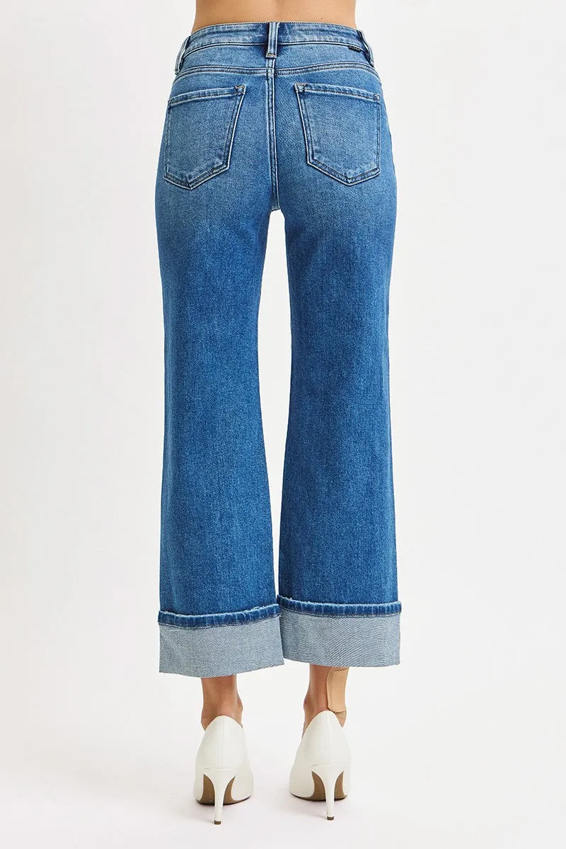 Far Out High Rise Wide Leg Jeans, Big Break | Daze sold by North & Main Clothing Company product image thumbnail 3