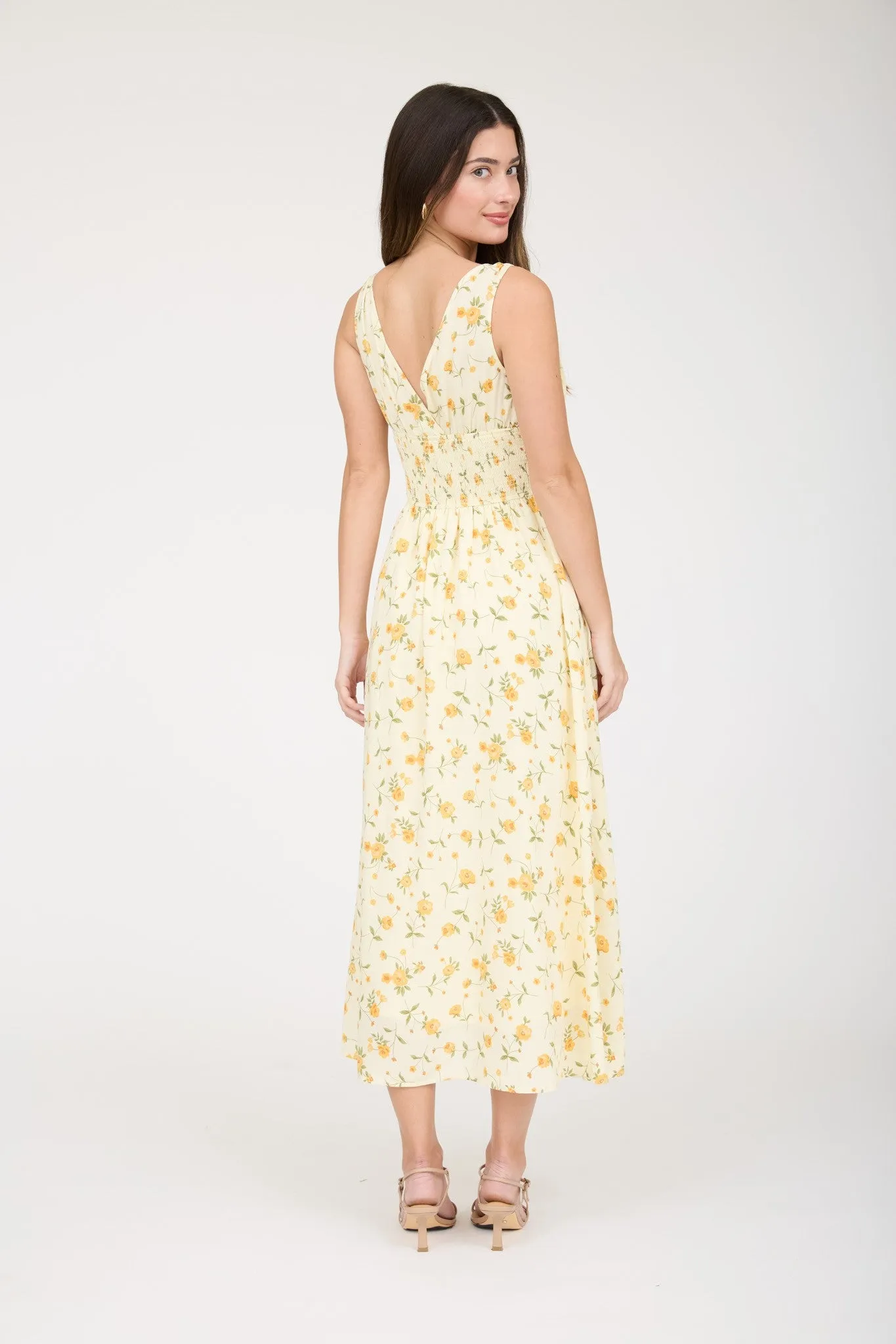 Florence Corset Midi Dress, Yellow Multi sold by North & Main Clothing Company product image thumbnail 2