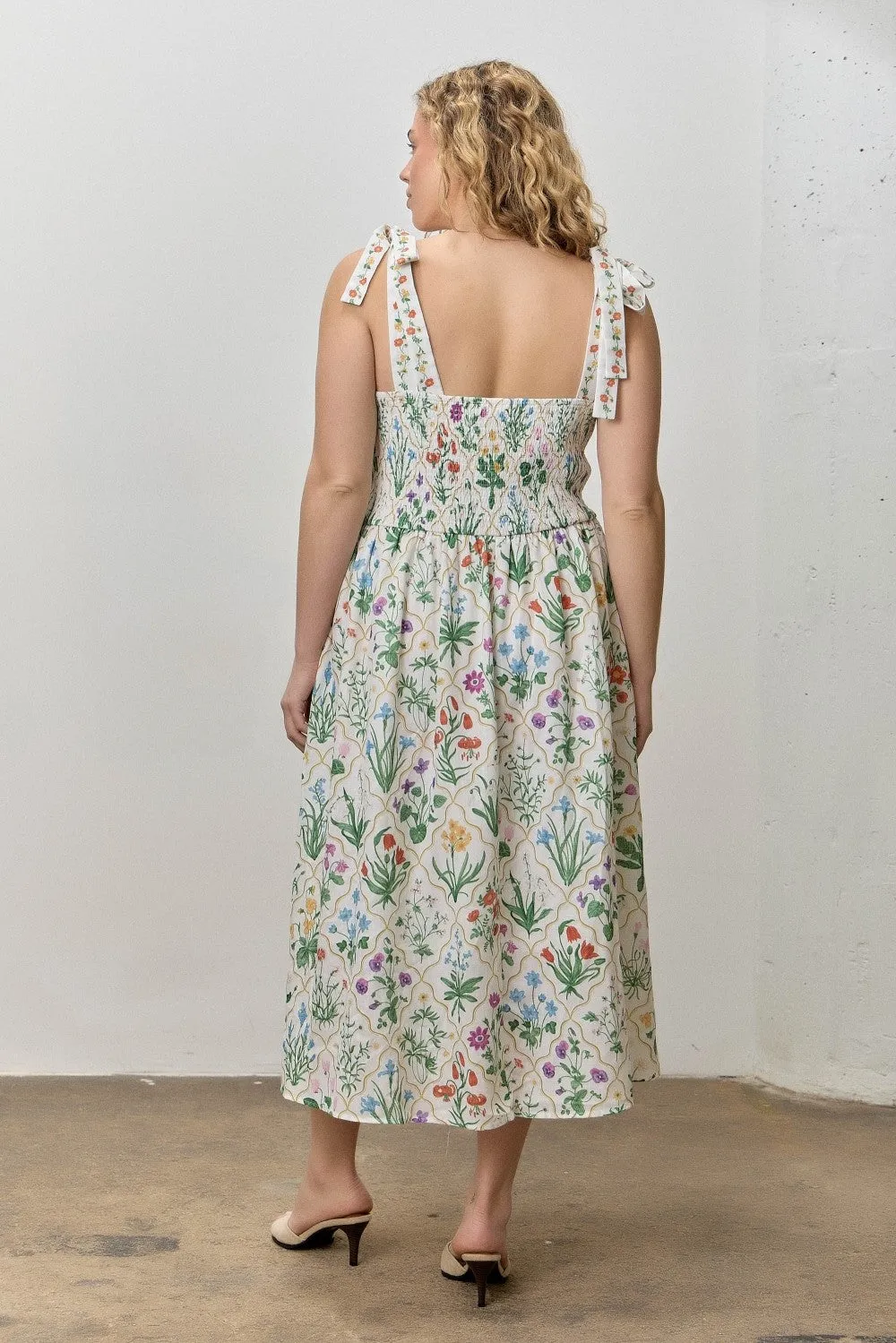 Haven Floral Midi Dress, Ivory Multi | Plus Size sold by North & Main Clothing Company product image thumbnail 3