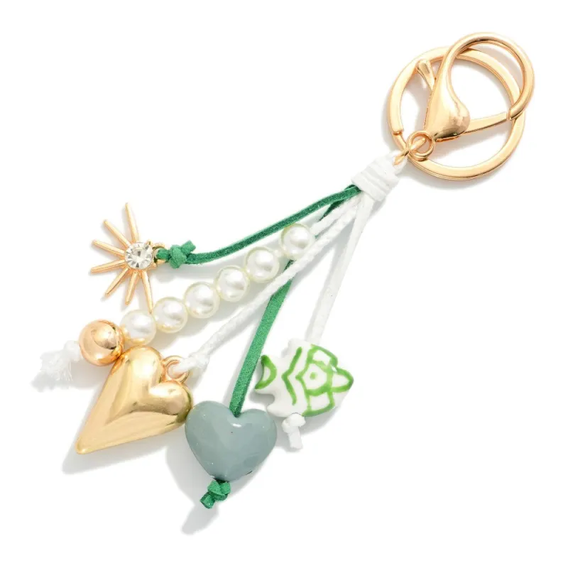 Heart Charm Key Chain made by North & Main Clothing Company