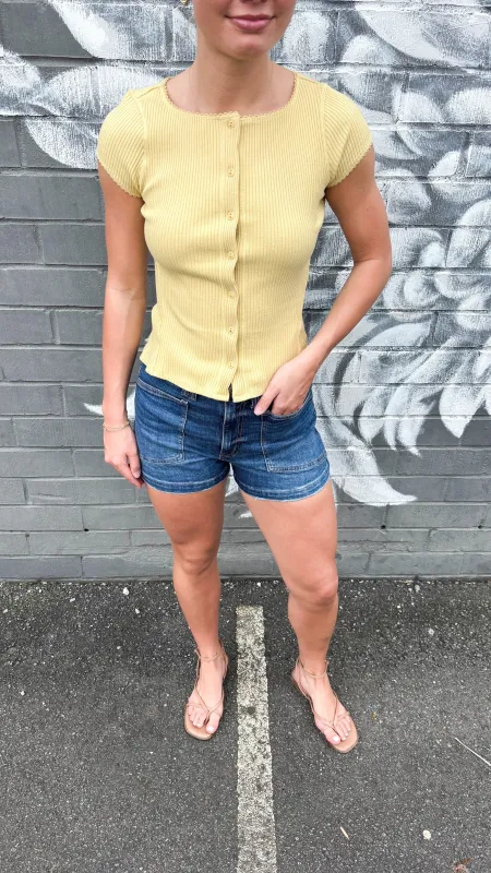 Most Wanted Cardi, Yellow | Free People made by North & Main Clothing Company