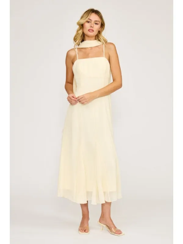 Sable Scarf Dress, Yellow | Lucy Paris made by Lucy Paris