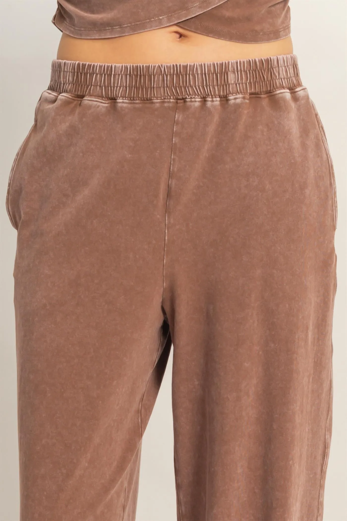 Ellison Crop Top, Chocolate sold by North & Main Clothing Company product image thumbnail 5