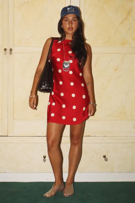 Polka Dot Mini Dress, Cherry | Bailey Rose made by Bailey Rose