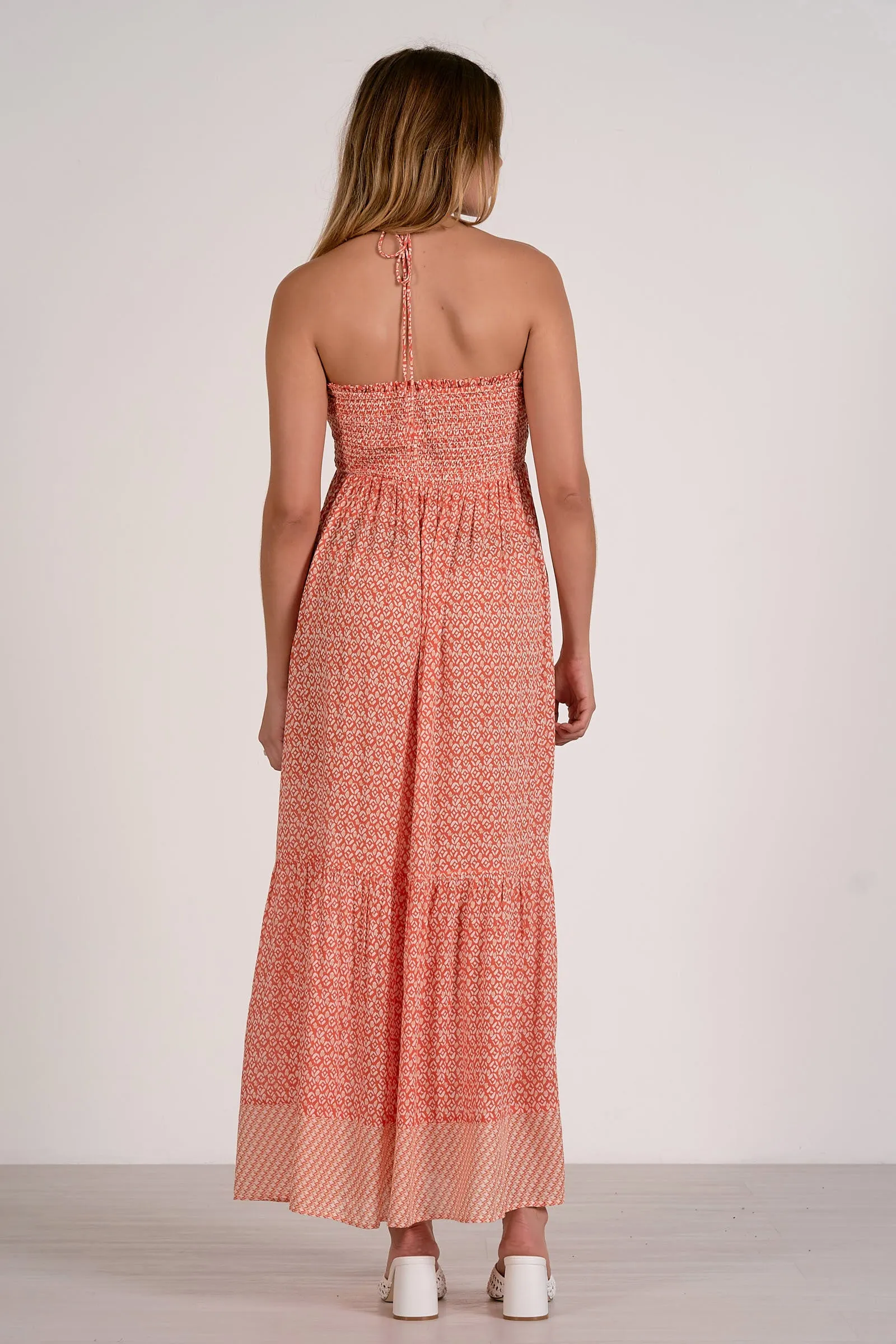 Printed Maxi Dress, Red Zina | Elan sold by North & Main Clothing Company product image thumbnail 2