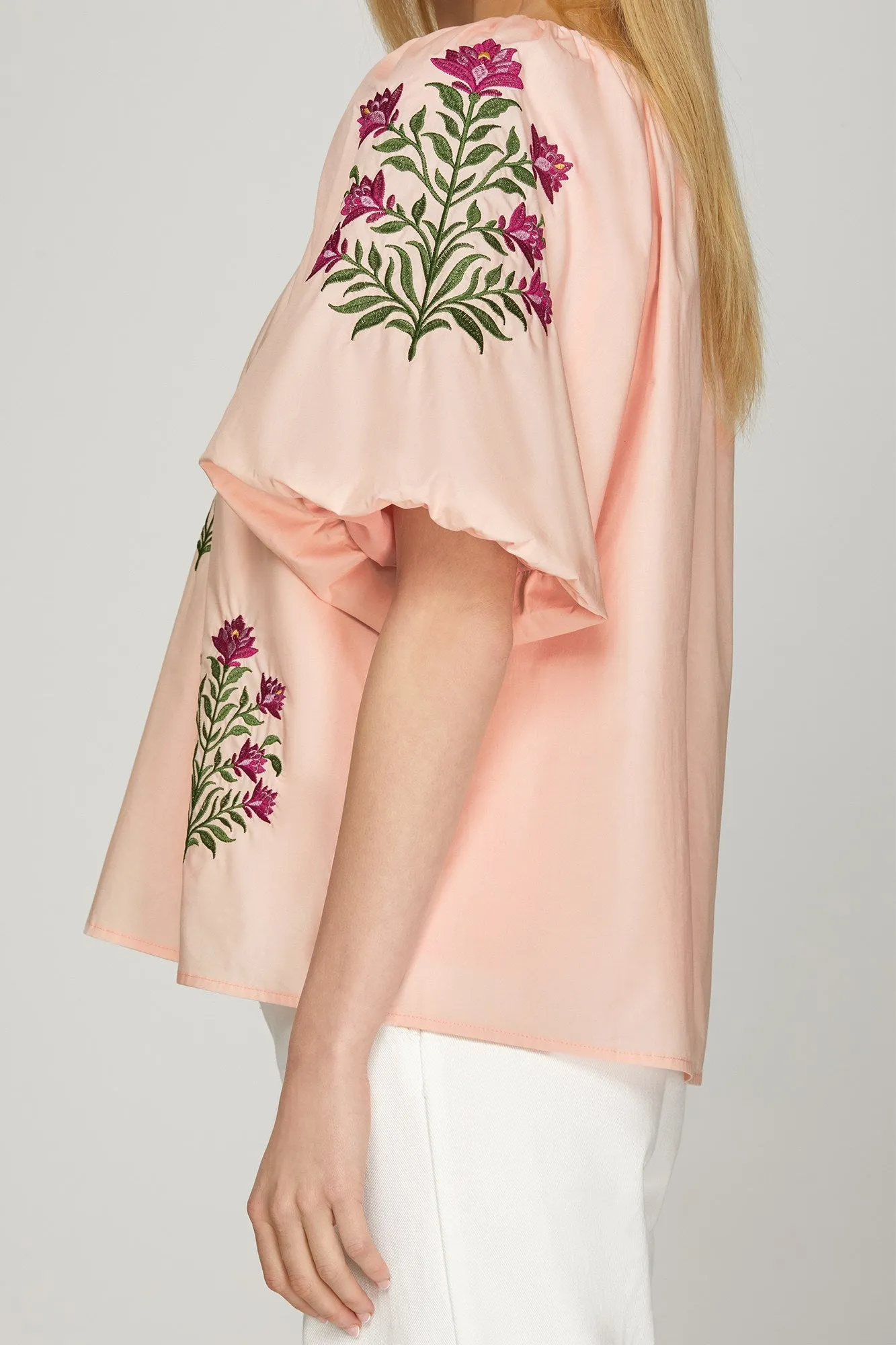 Sandy Embroidered Blouse, Blush sold by North & Main Clothing Company product image thumbnail 4