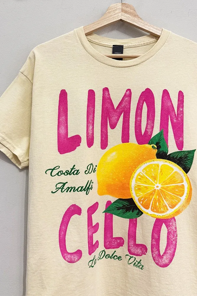 Limon Cello Graphic Tee, French Vanilla sold by North & Main Clothing Company product image thumbnail 3