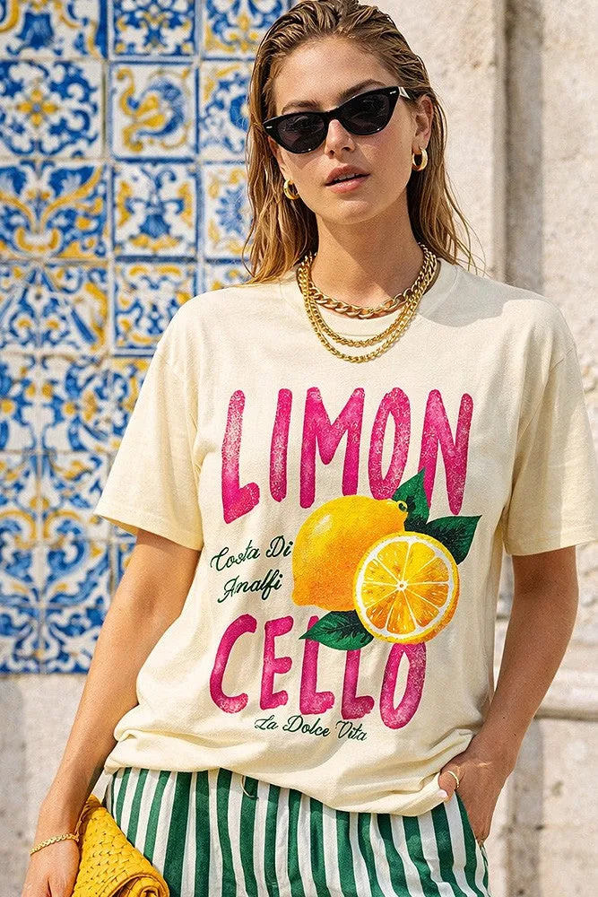 Limon Cello Graphic Tee, French Vanilla sold by North & Main Clothing Company product image thumbnail 4