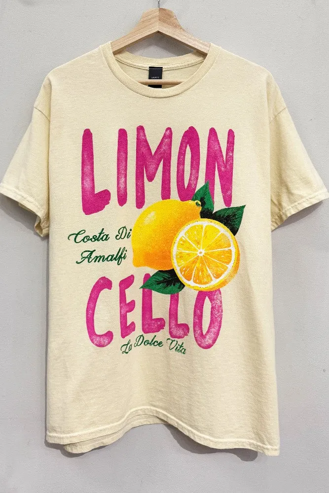 Limon Cello Graphic Tee, French Vanilla sold by North & Main Clothing Company product image thumbnail 2