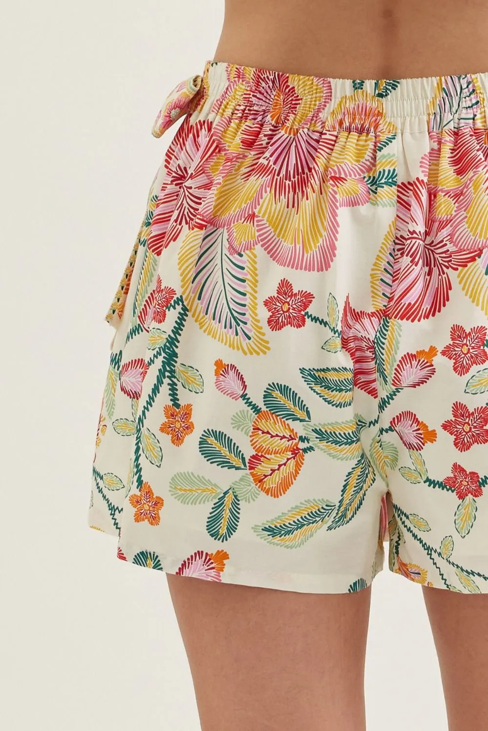 Mallory Floral Wrap Skort, Pink sold by North & Main Clothing Company product image thumbnail 5