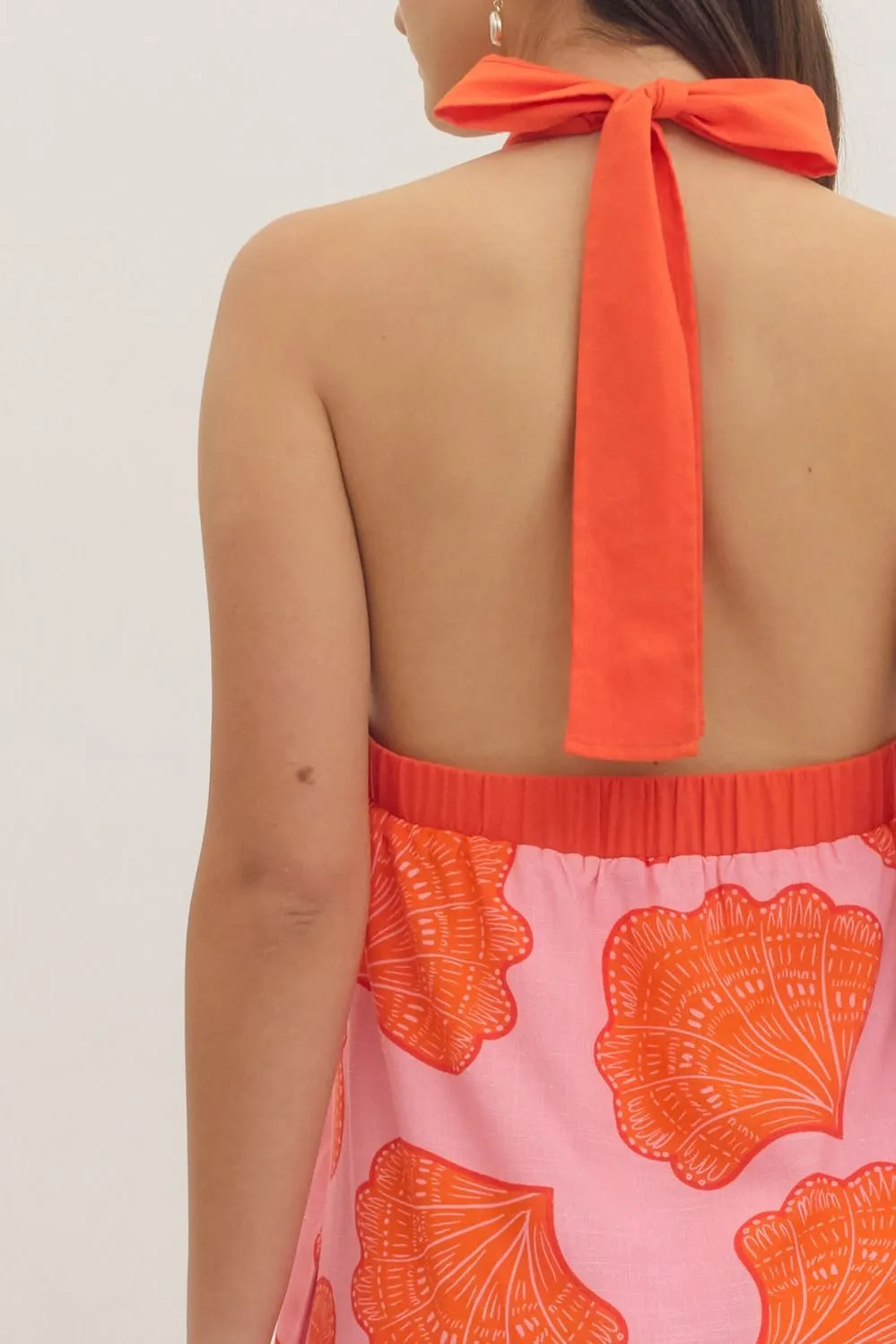 Abby Kate Halter Maxi Dress, Pink sold by North & Main Clothing Company product image thumbnail 5