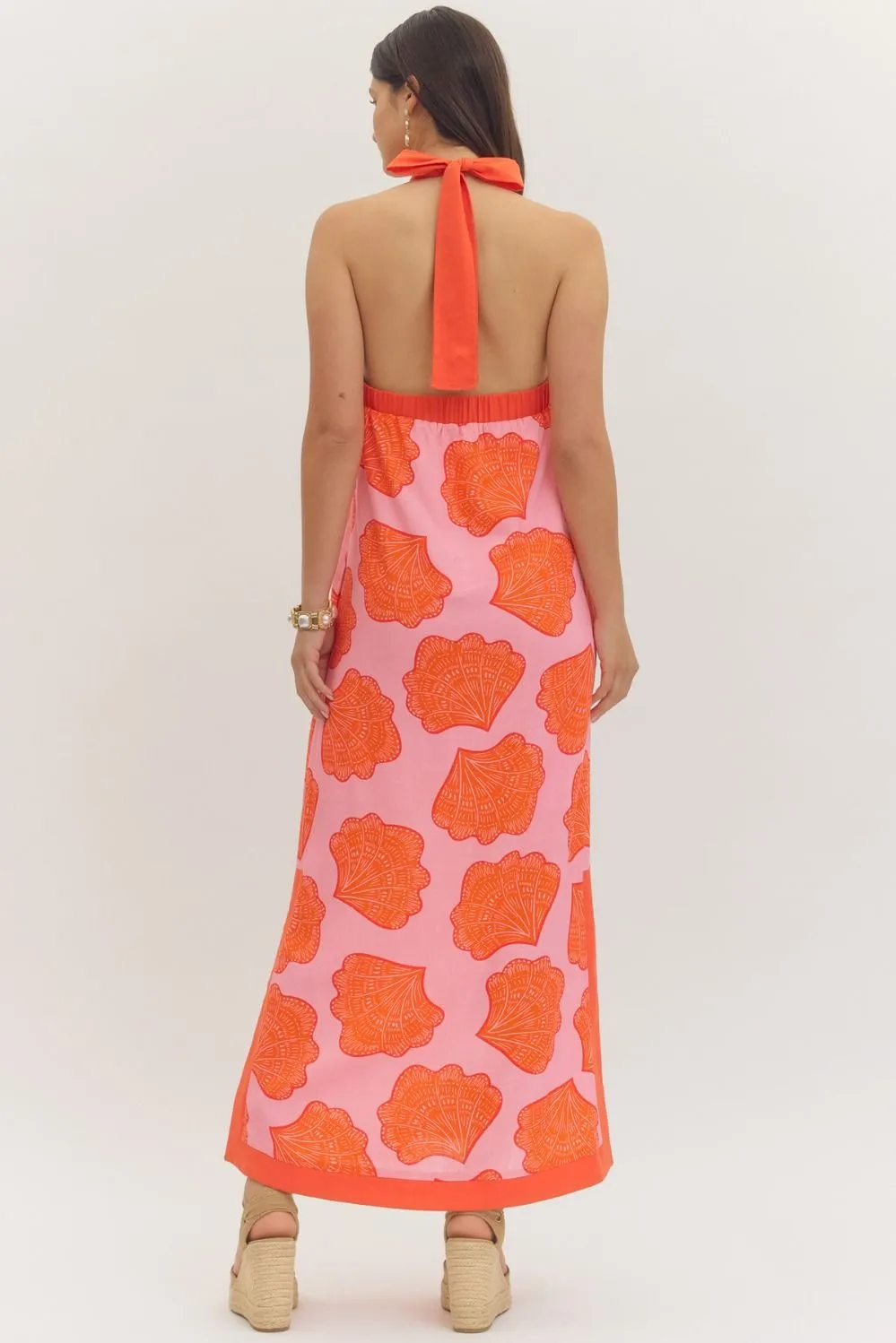 Abby Kate Halter Maxi Dress, Pink sold by North & Main Clothing Company product image thumbnail 2