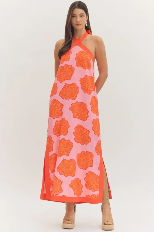 Abby Kate Halter Maxi Dress, Pink made by entro
