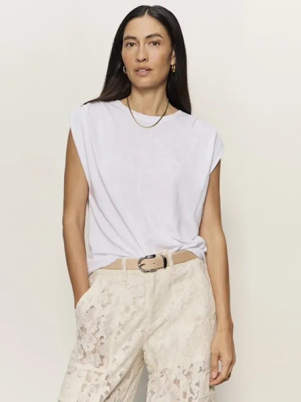 Knotted Muscle Tee, White | Sanctuary made by North & Main Clothing Company