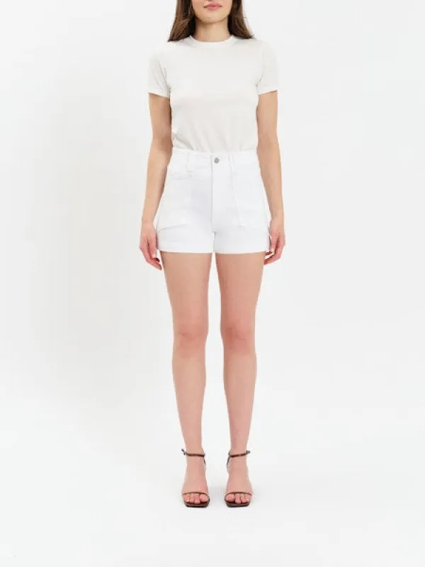Valley Girl High Rise Shorts, Lamb | Daze made by Daze