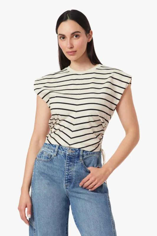 The Luna Top, Ecru Jet Black | Habitual made by Habitual