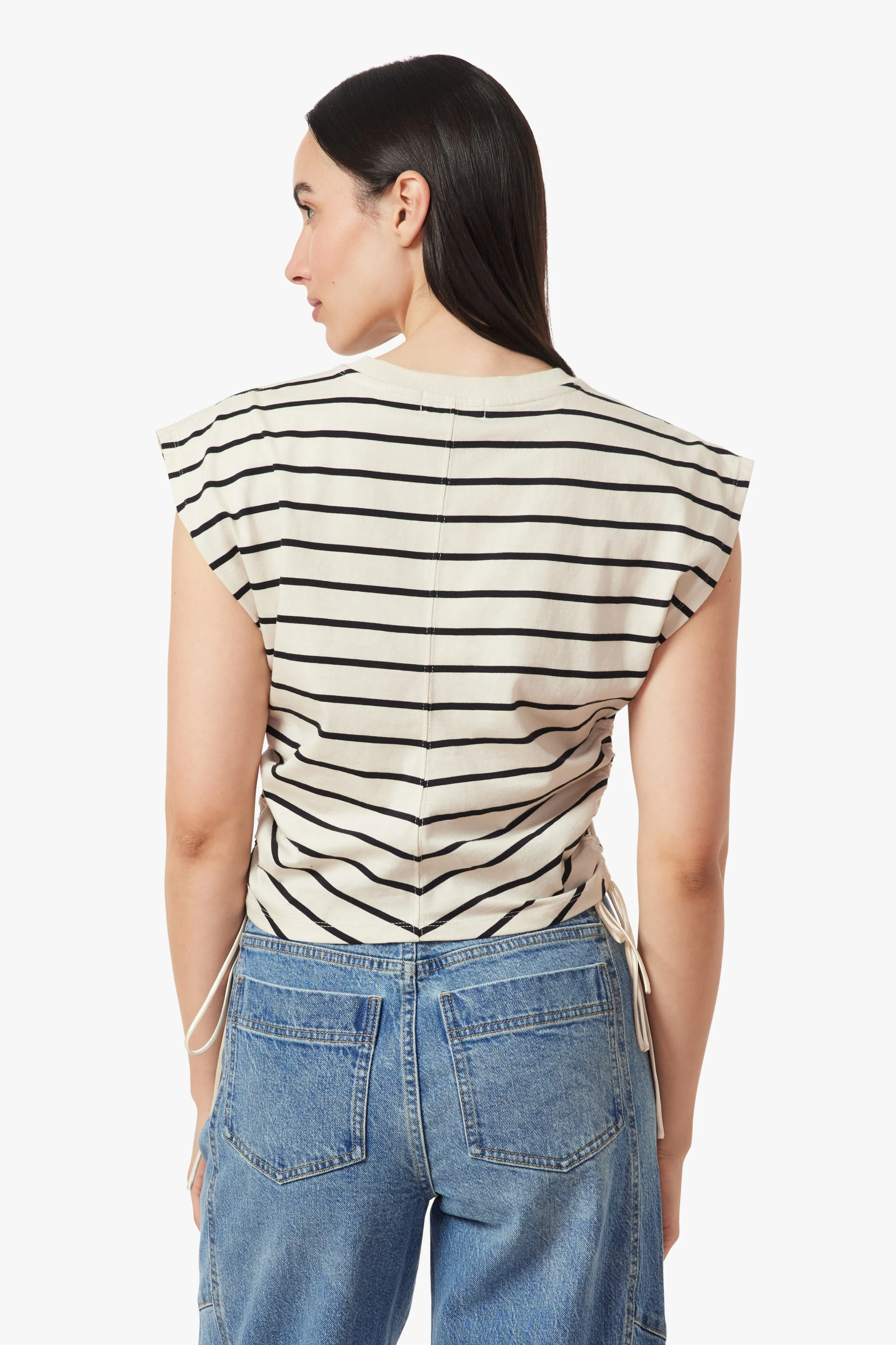 The Luna Top, Ecru Jet Black | Habitual sold by North & Main Clothing Company product image thumbnail 4