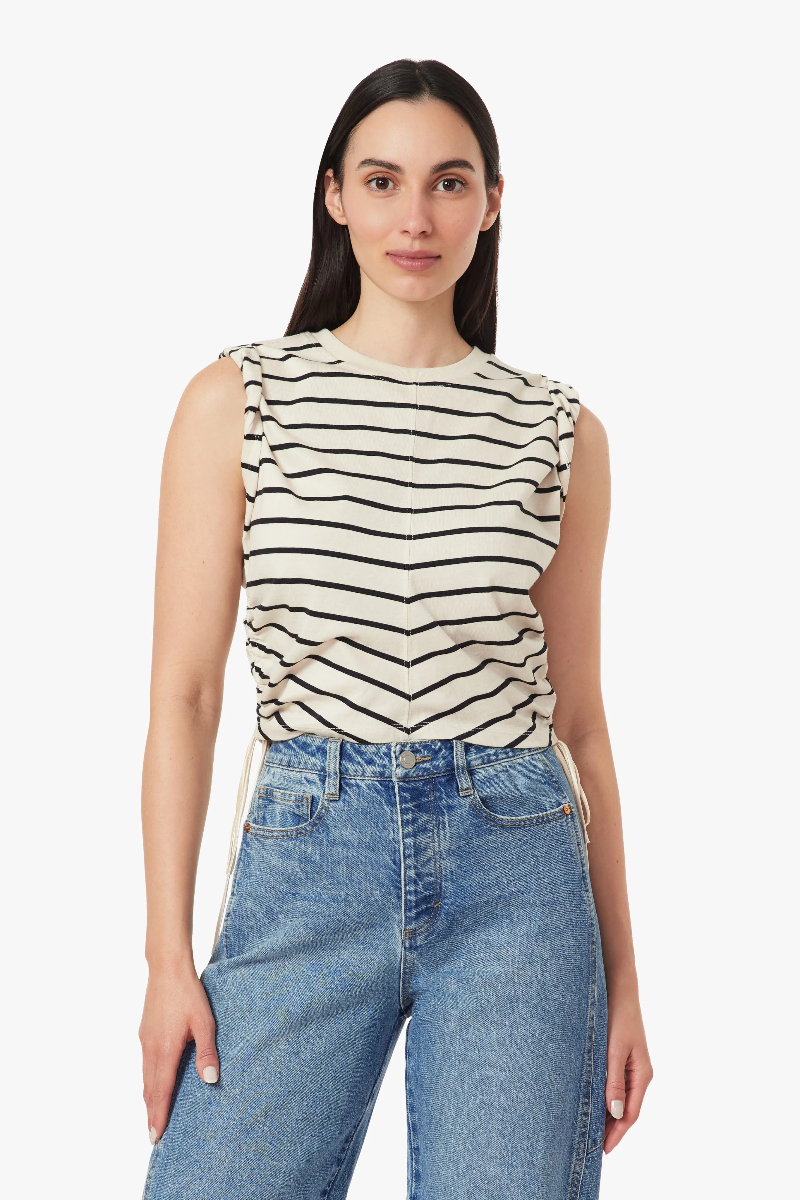 The Luna Top, Ecru Jet Black | Habitual sold by North & Main Clothing Company product image thumbnail 2