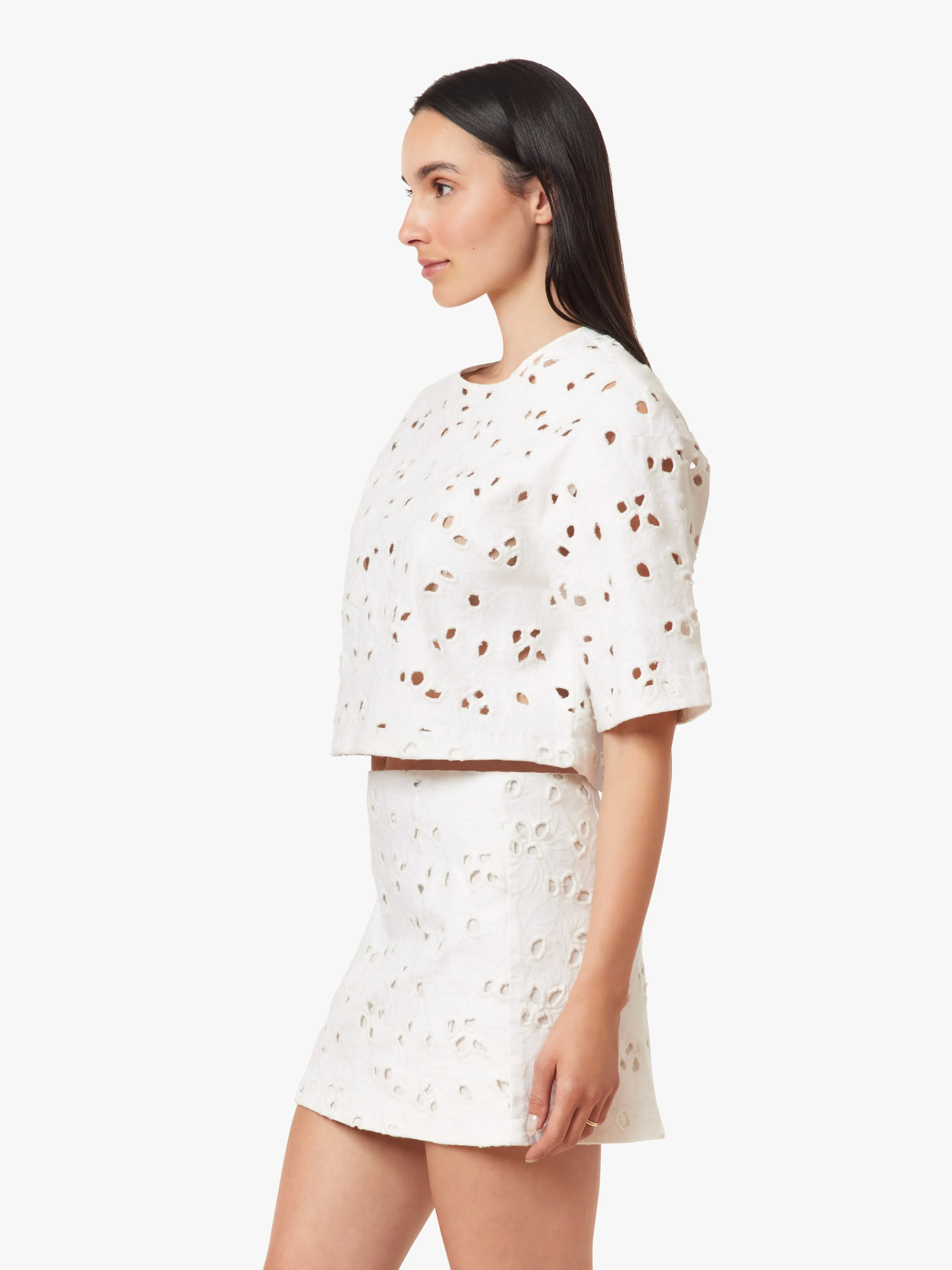 Everleigh Embroidered Top, White | Habitual sold by North & Main Clothing Company product image thumbnail 2