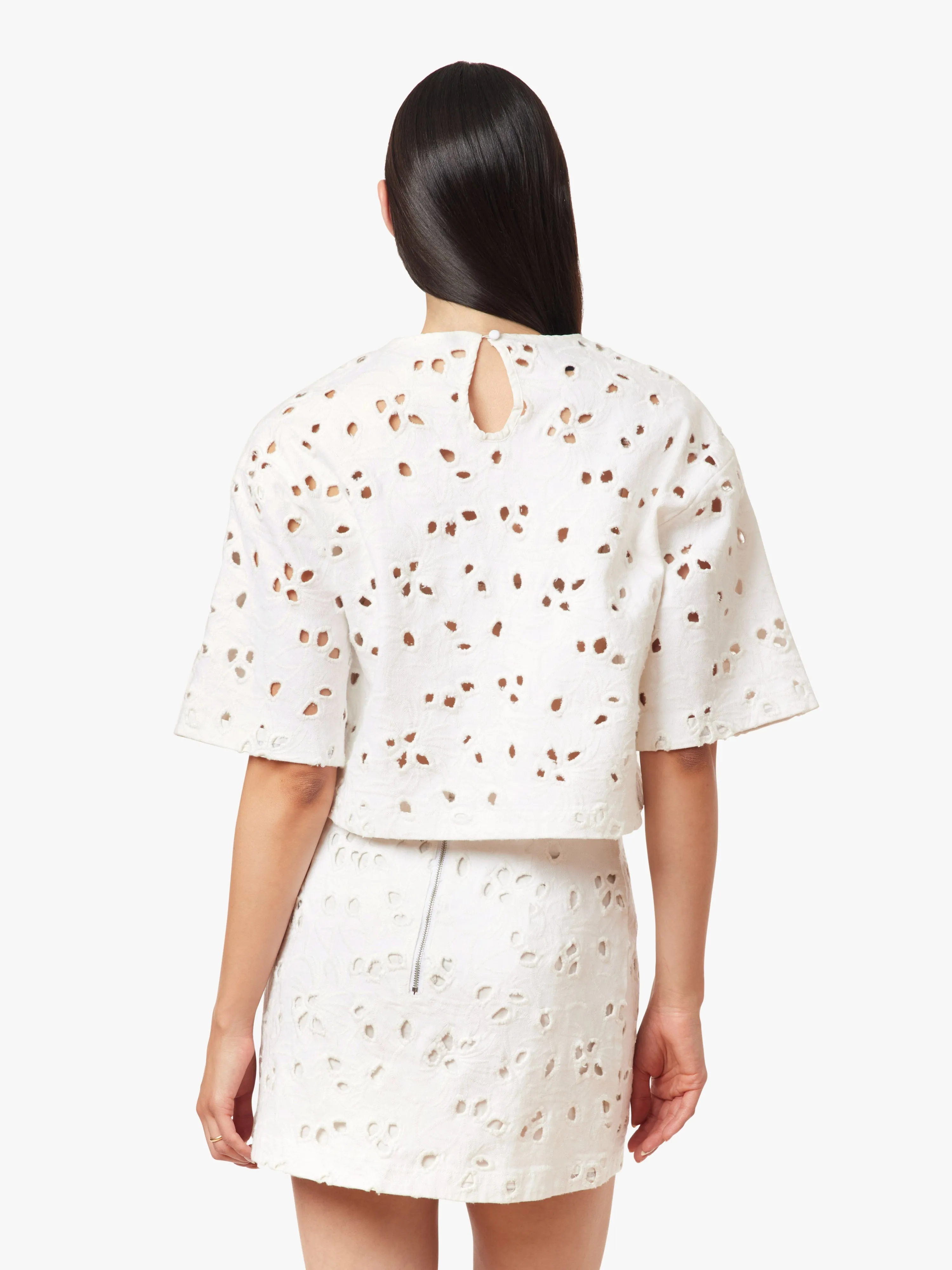 Everleigh Embroidered Top, White | Habitual sold by North & Main Clothing Company product image thumbnail 3