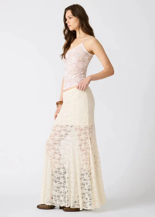 Mirabel Skirt, Cream | Steve Madden sold by North & Main Clothing Company product image thumbnail 3
