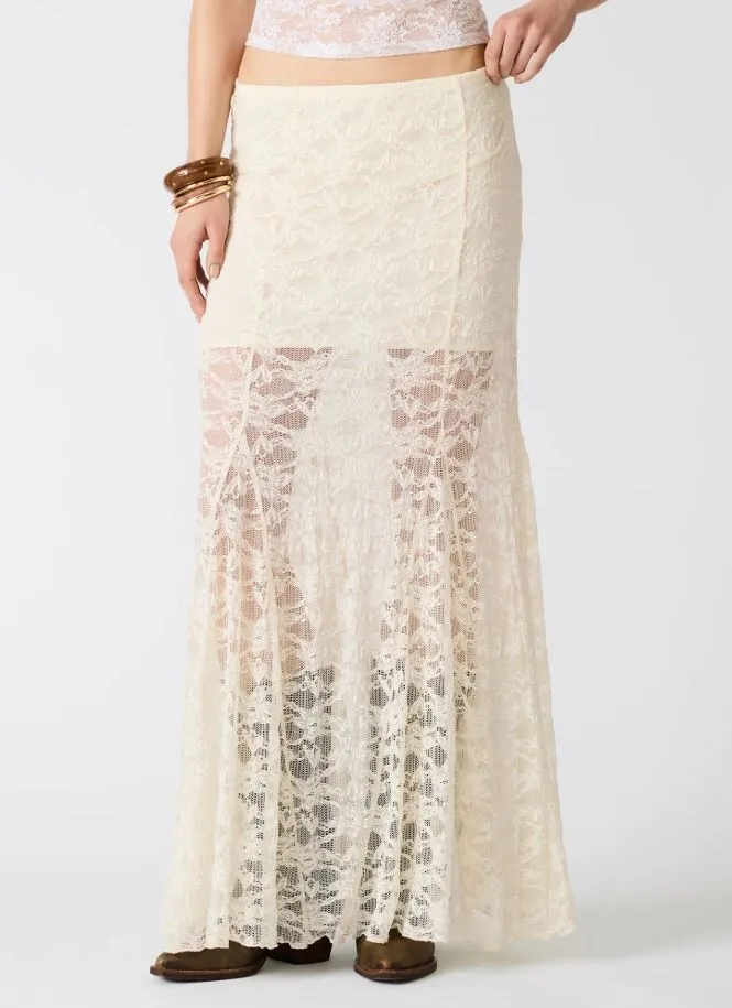 Mirabel Skirt, Cream | Steve Madden sold by North & Main Clothing Company product image thumbnail 4
