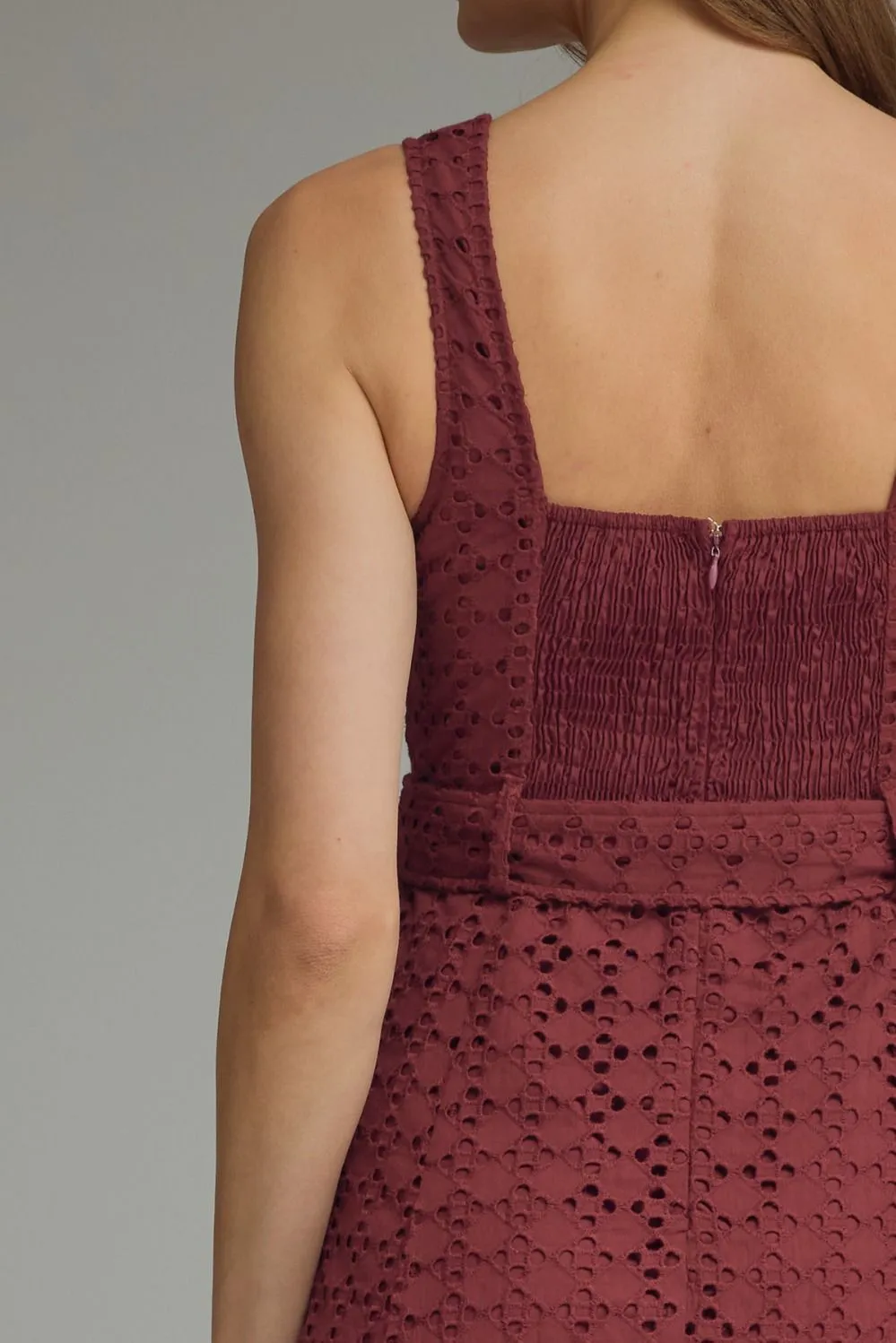 Saylor Lace Midi Dress, Burgundy sold by North & Main Clothing Company product image thumbnail 5
