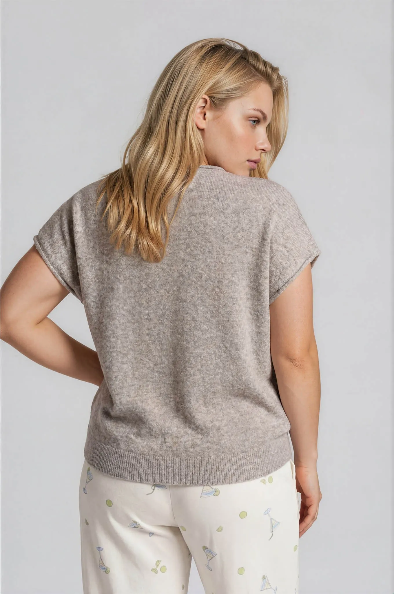 Emerie Button Down Top, Light Taupe | Plus Size sold by North & Main Clothing Company product image thumbnail 3