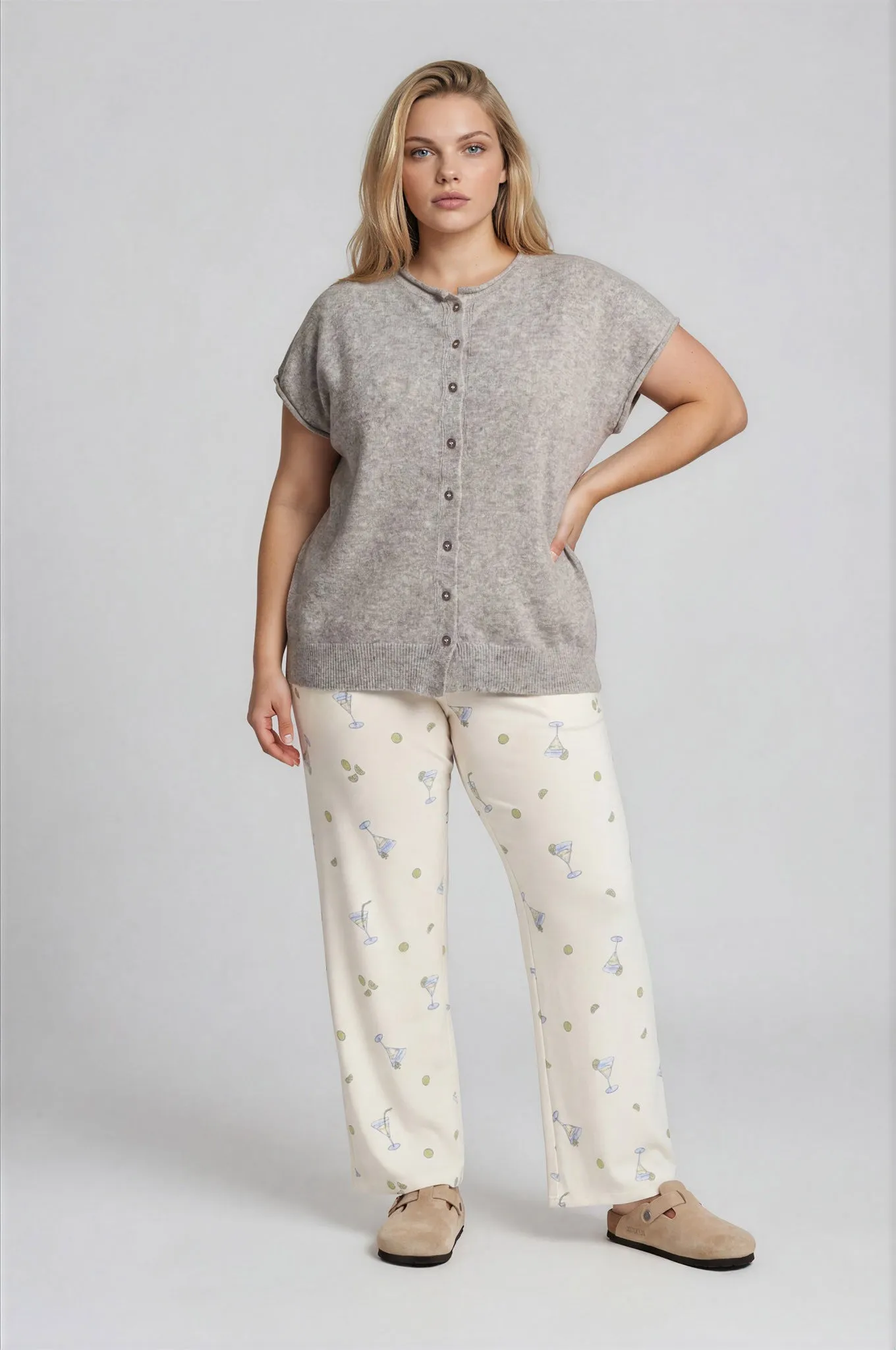 Emerie Button Down Top, Light Taupe | Plus Size sold by North & Main Clothing Company product image thumbnail 4