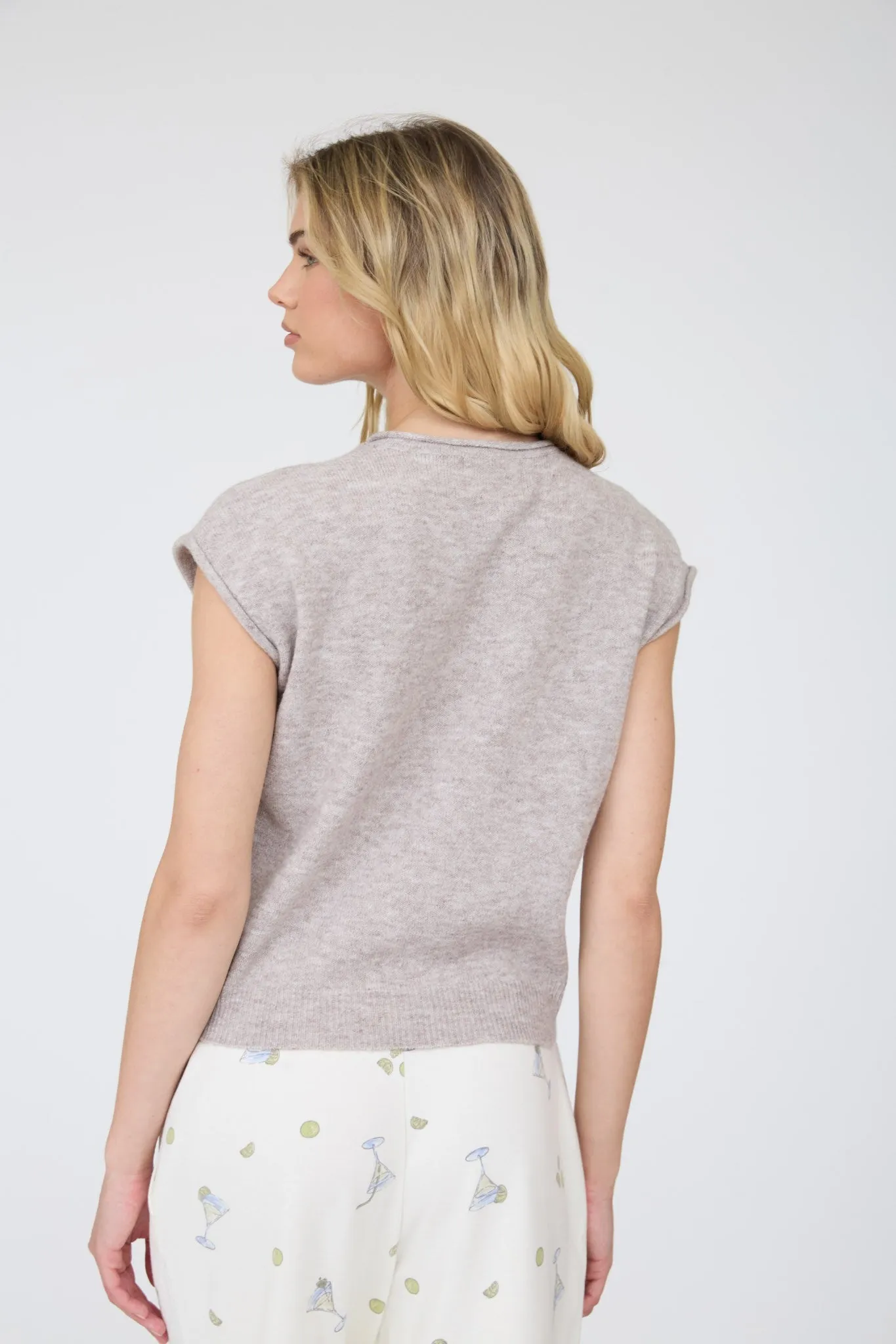 Emerie Button Down Top, Light Taupe sold by North & Main Clothing Company product image thumbnail 2