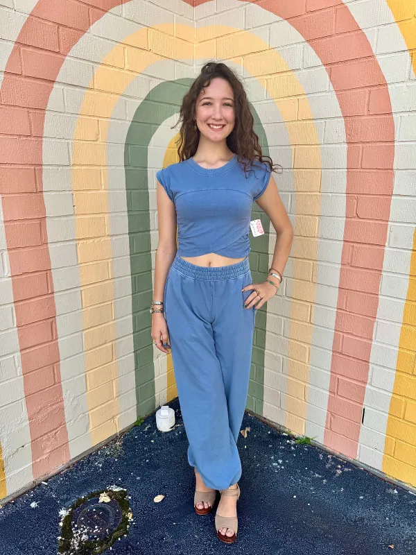 Hot Shot Crossover Set, Blue Ash | Free People made by North & Main Clothing Company