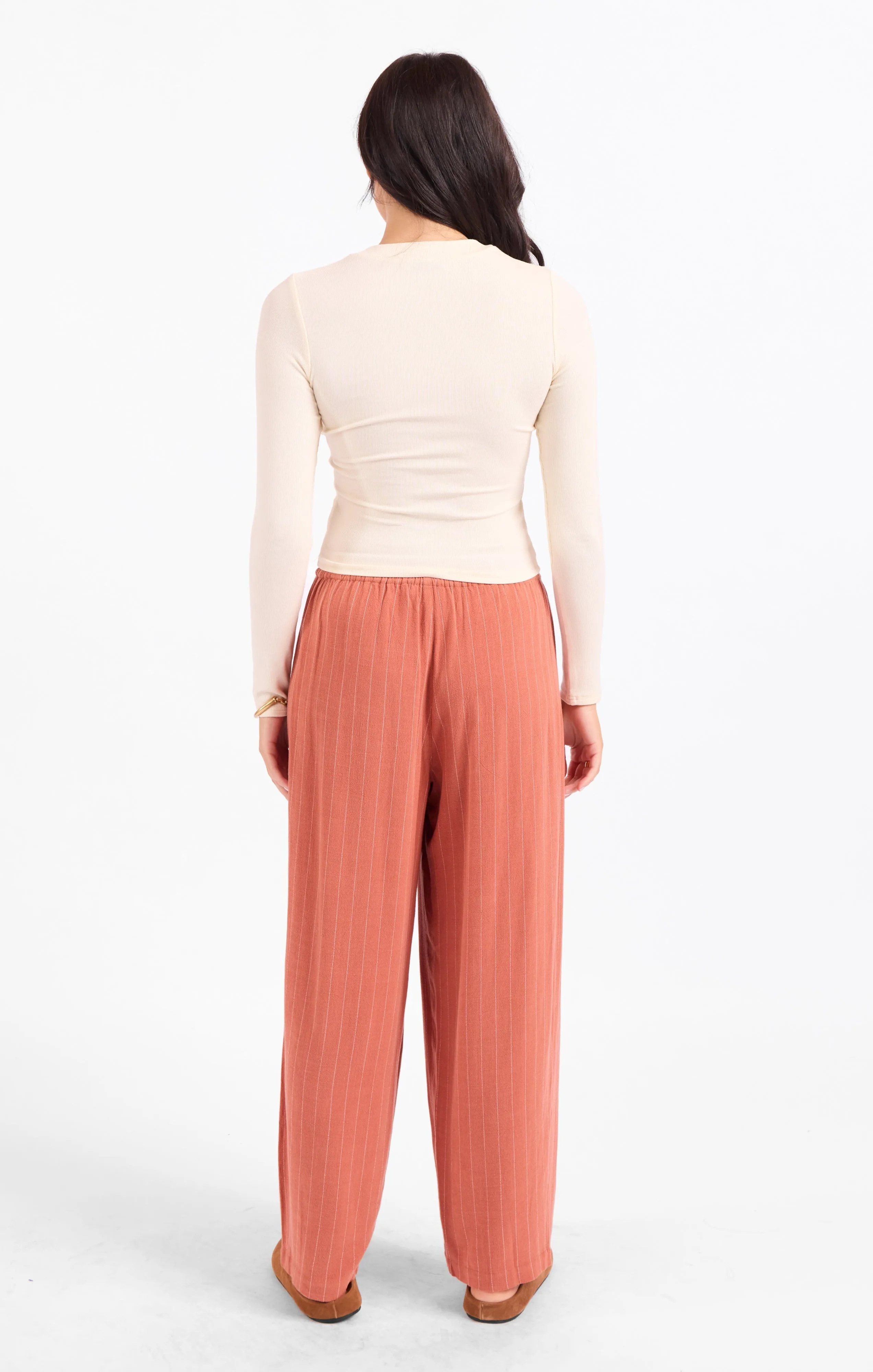 Ronan Crewneck Top, Cream | Sadie & Sage sold by North & Main Clothing Company product image thumbnail 2